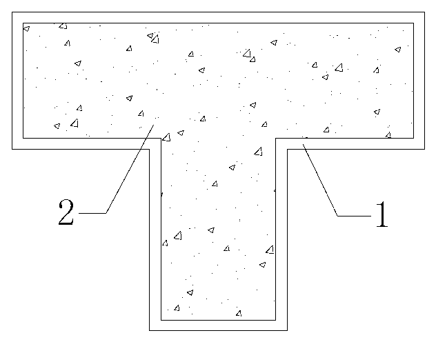 Multi-chamber type steel pipe and concrete combined T-shaped column