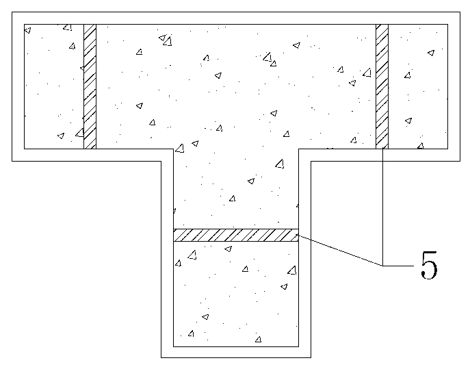 Multi-chamber type steel pipe and concrete combined T-shaped column