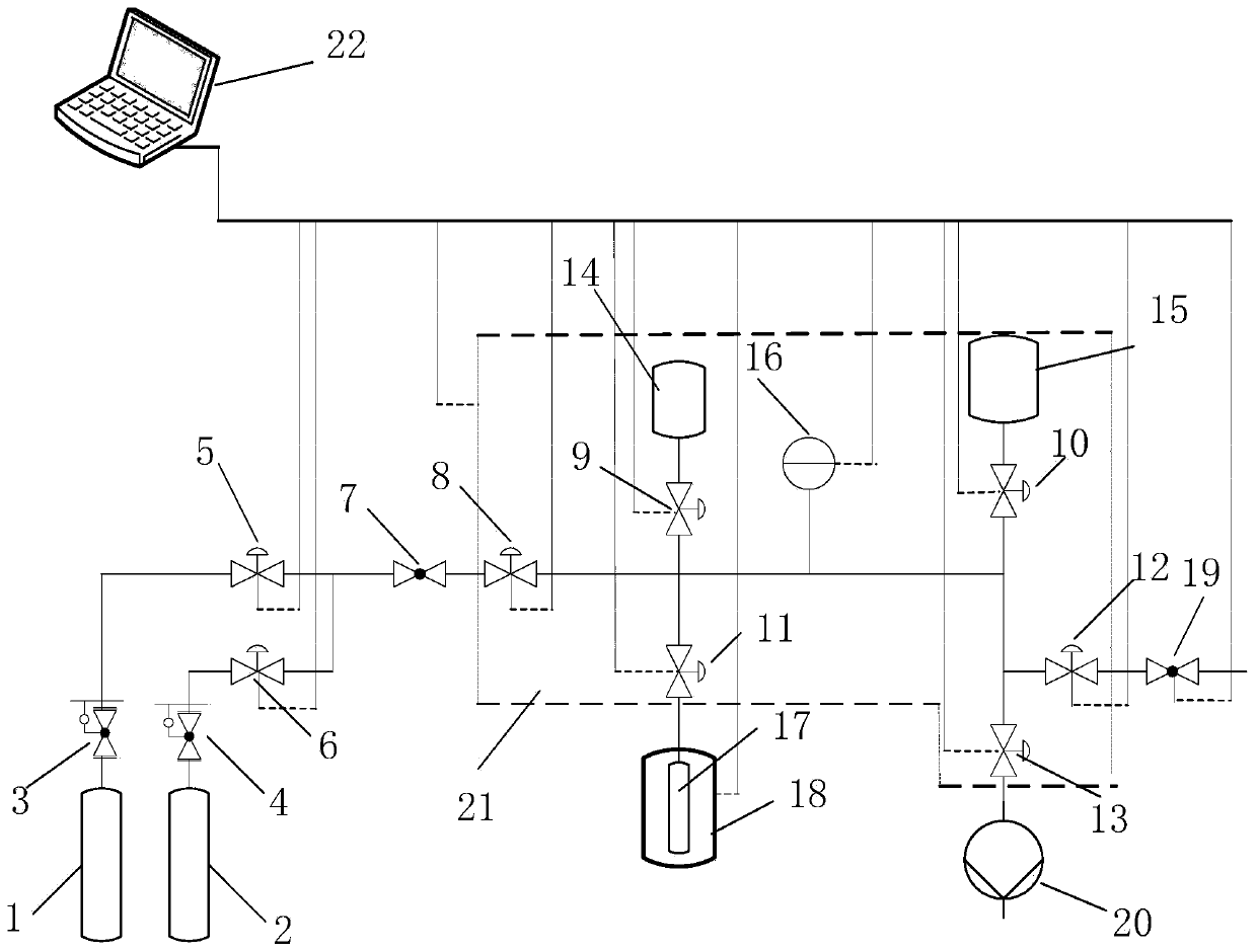 Automatic hydrogen storage material cycle life tester and testing method