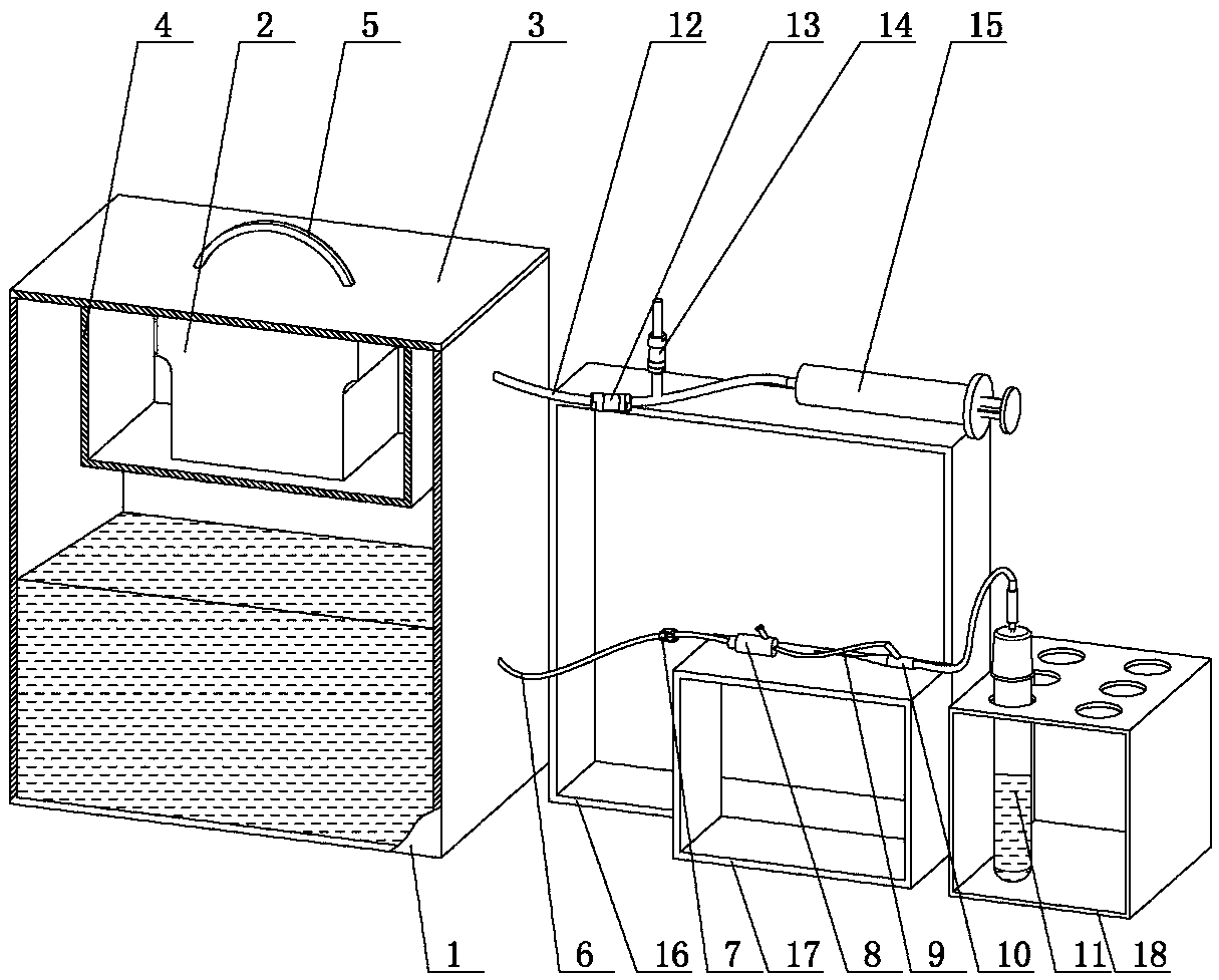 Tester capable of simulating any atmospheric pressure environment of container for venous blood specimen collection