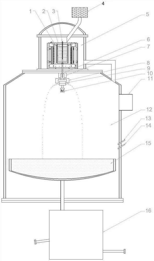 Rotating disk granulation device and producing process thereof