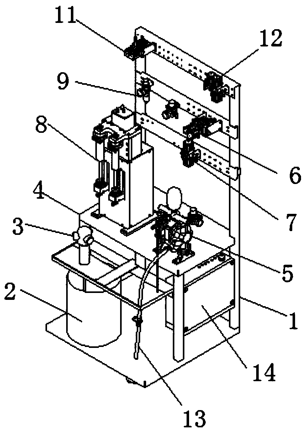 Injection-type paint supply system