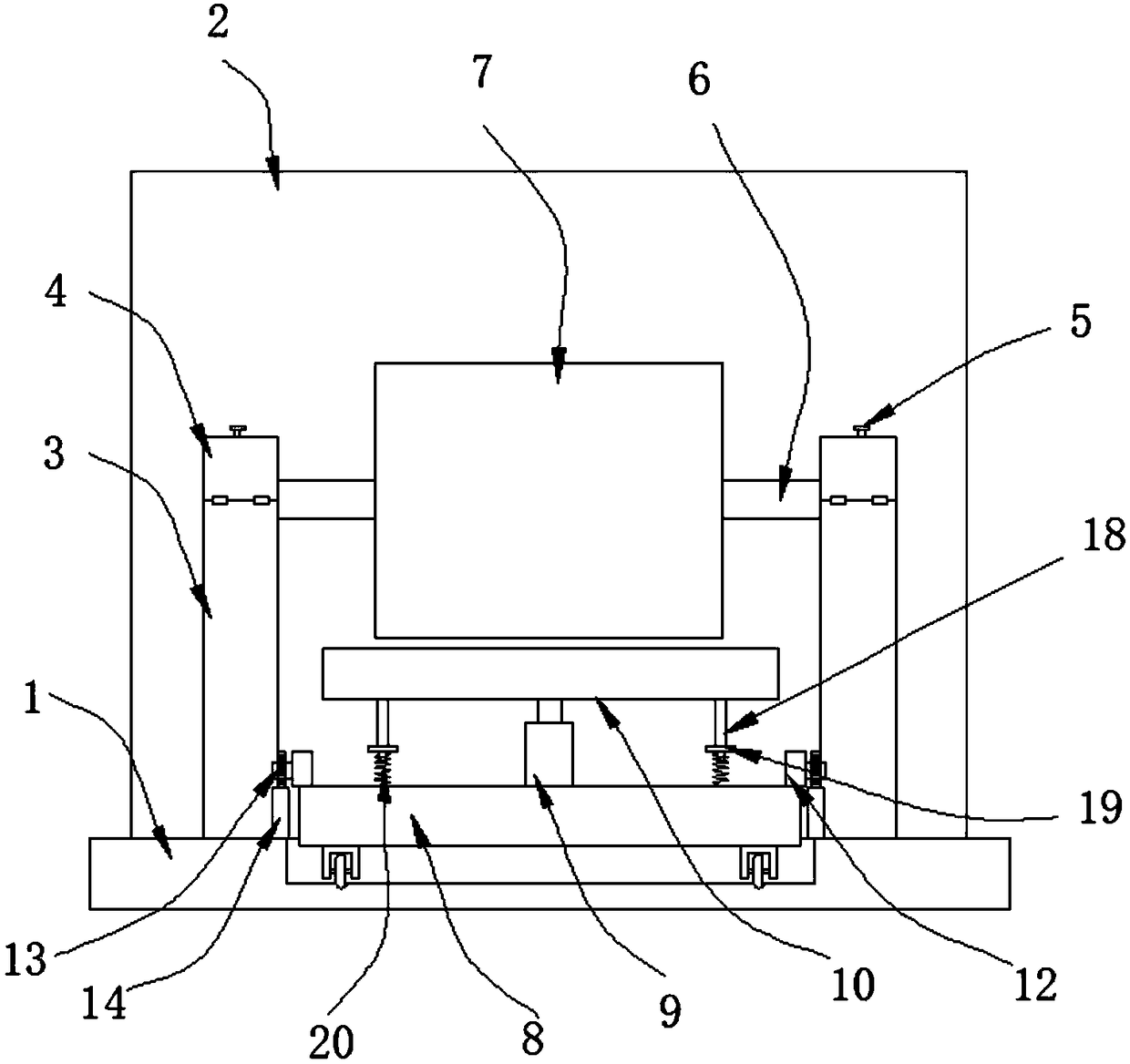 Dyeing device with high mechanical elasticity for light and thin nylon shell fabric