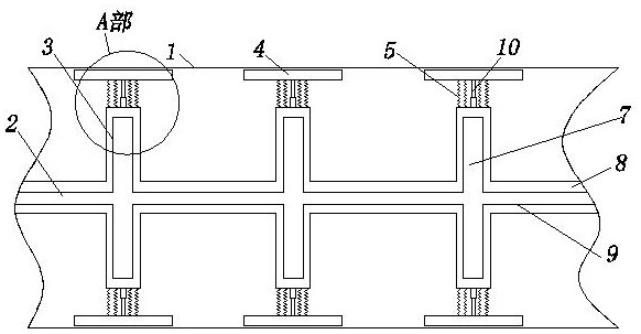 Heat conduction rake of vacuum rake dryer