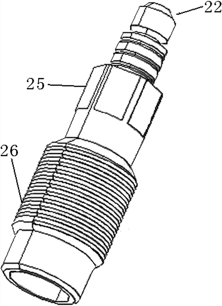 Anti-intensive-impact and high-voltage-resistant temperature pressure sensor combined device