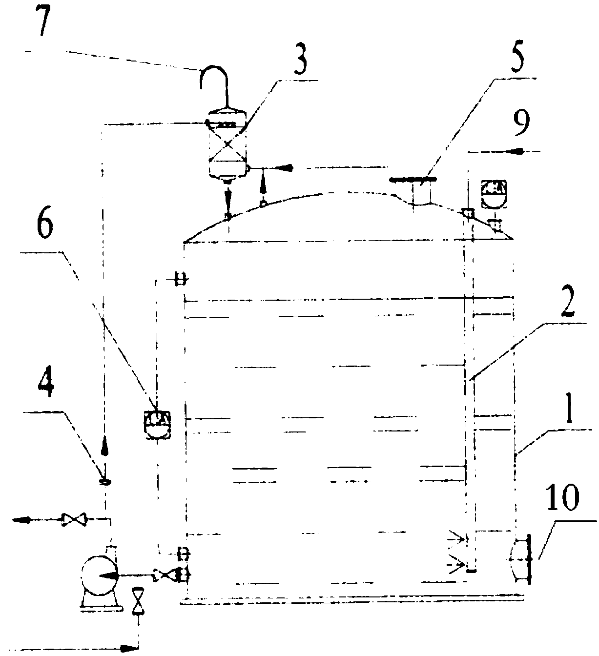 Quality-guaranteed type sulfuric acid storage device and method for improving quality of sulfuric acid