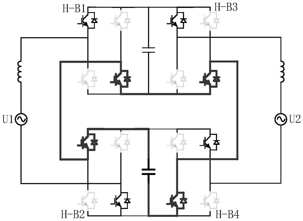 Cascade multi-level converter based on non-isolated back-to-back topology and control strategy thereof