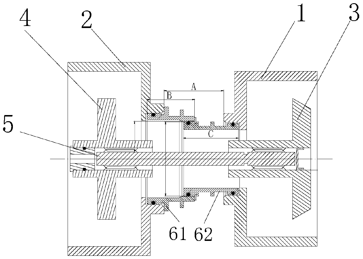 Turbine engine accessory driving mechanism, application method thereof and turbine engine