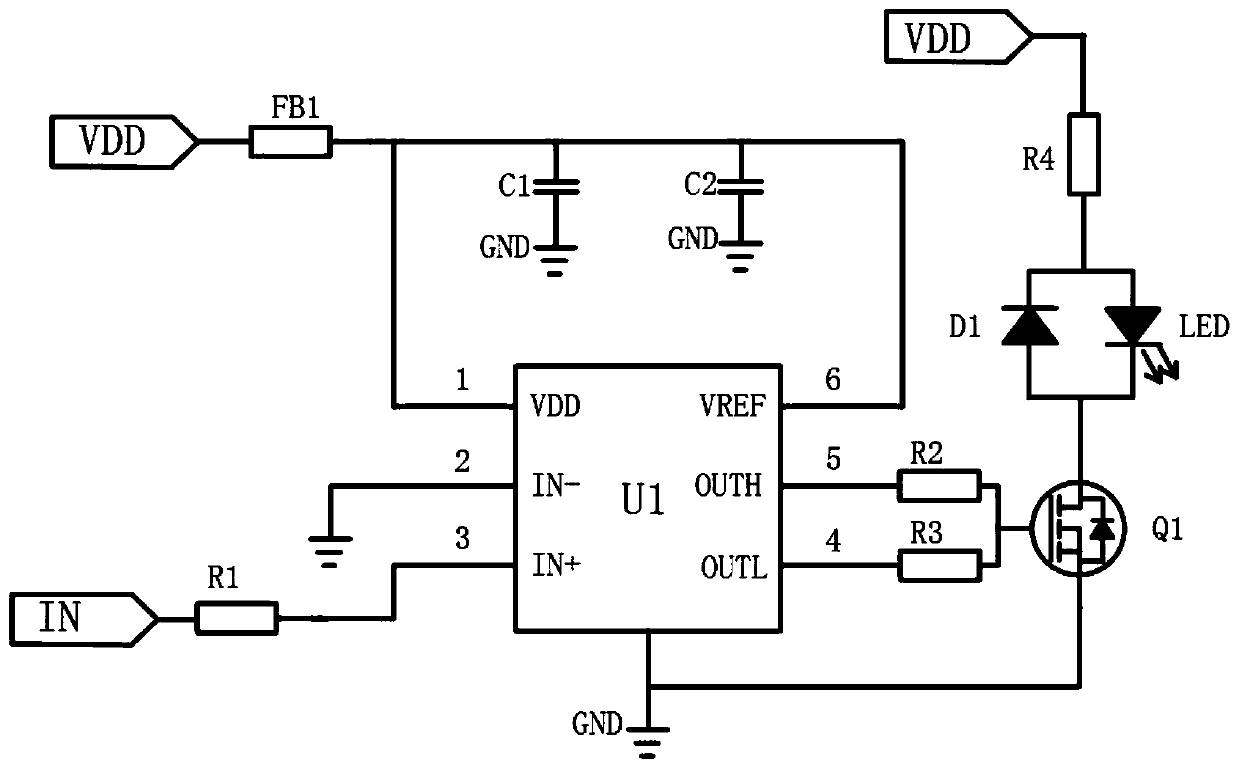 Implementation method of power LED pulse light source