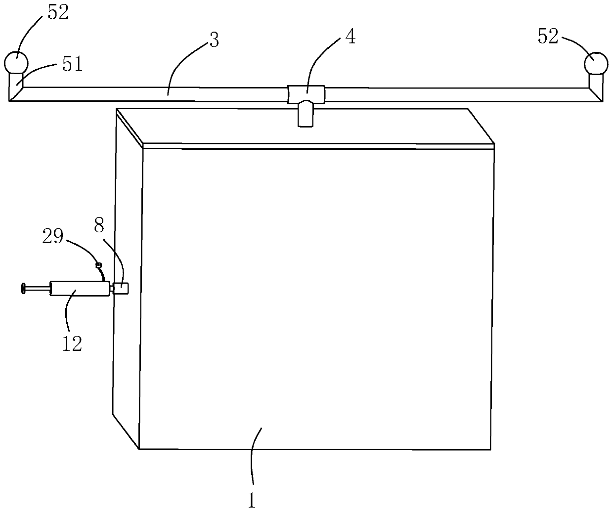 Sampling device for industrial waste gas detection