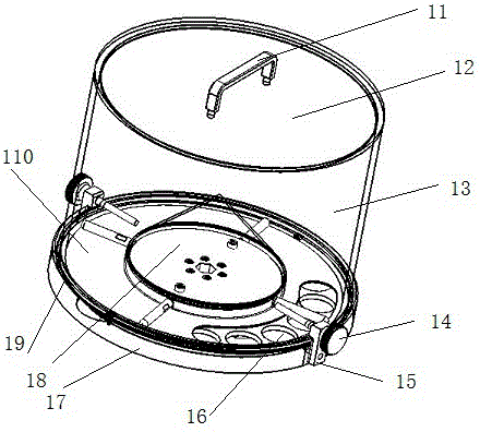 Noodle dropping device of a small fresh noodle making and selling machine