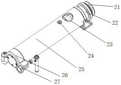 Noodle dropping device of a small fresh noodle making and selling machine