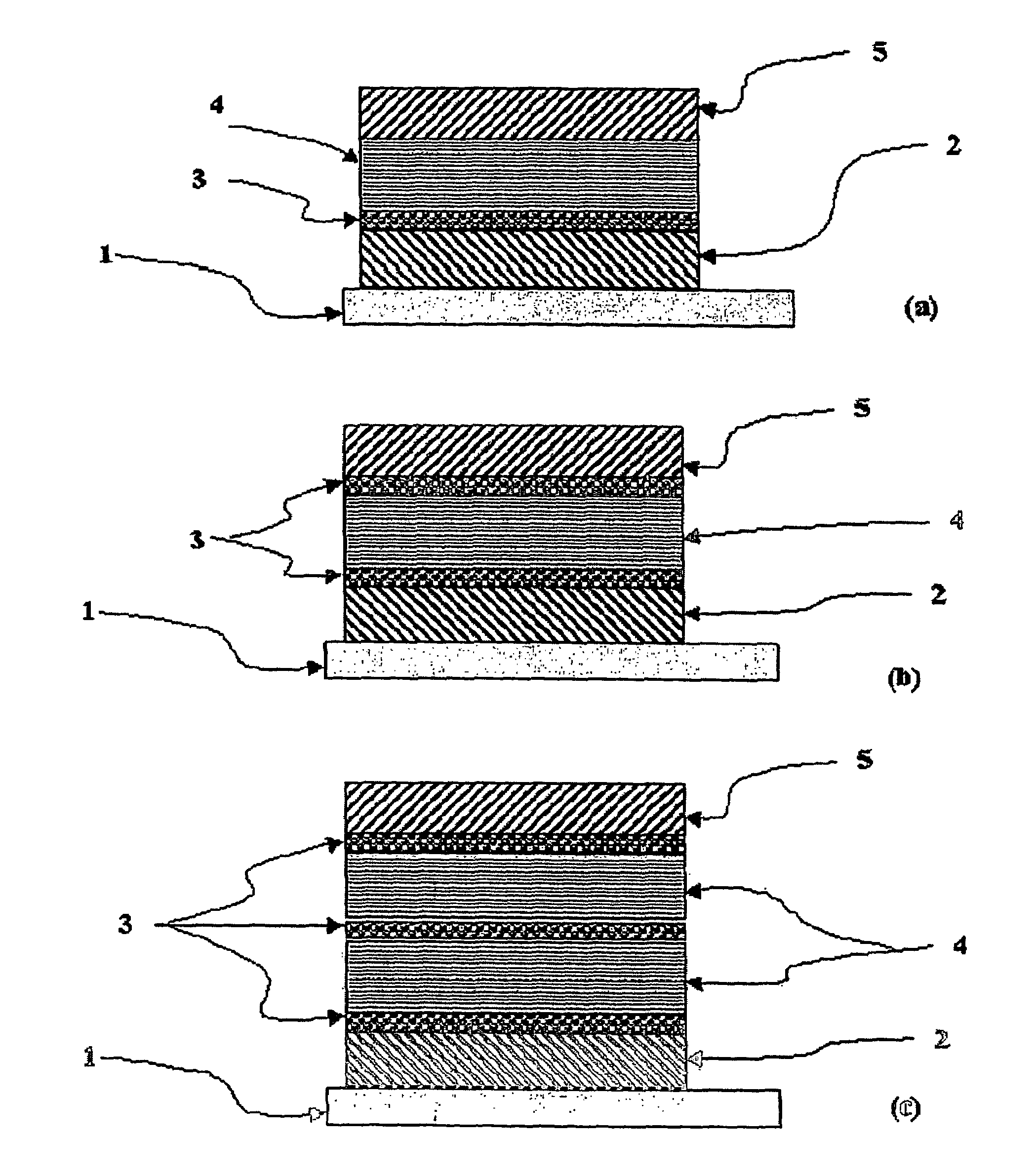 Rewritable nano-surface organic electrical bistable devices