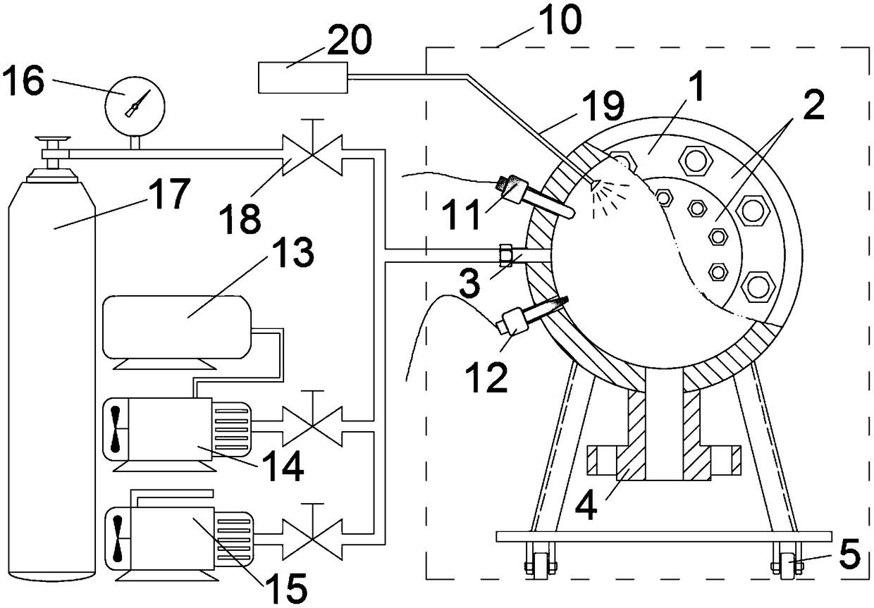 System and method for testing ignition and explosion characteristics of combustible medium under high temperature and high pressure