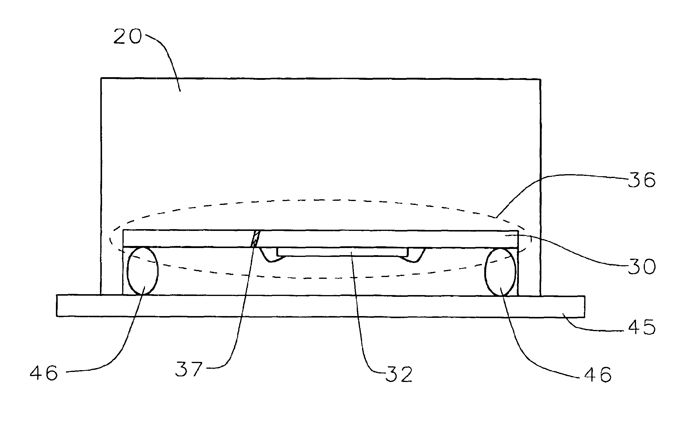 Packaged integrated antenna for circular and linear polarizations