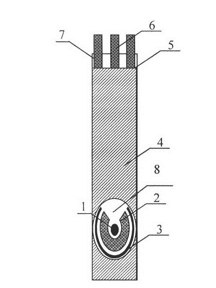 Deliquescent-polyelectrolyte-based full-solid-state ethanol gas sensor enzyme electrode and manufacturing method thereof