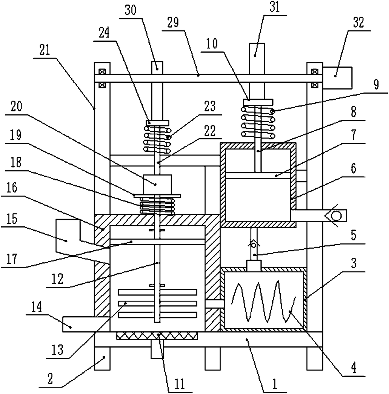 Environmentally-friendly automatic medical plastic garbage treating device