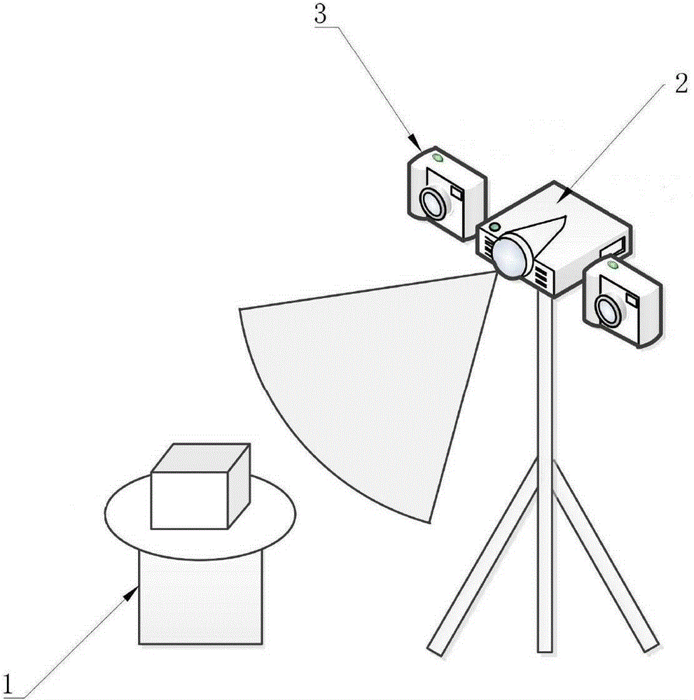 Real-time measuring splicing method and device based on structured light