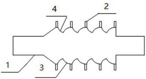 Reversible electric hot melting embedded pipe connecting device