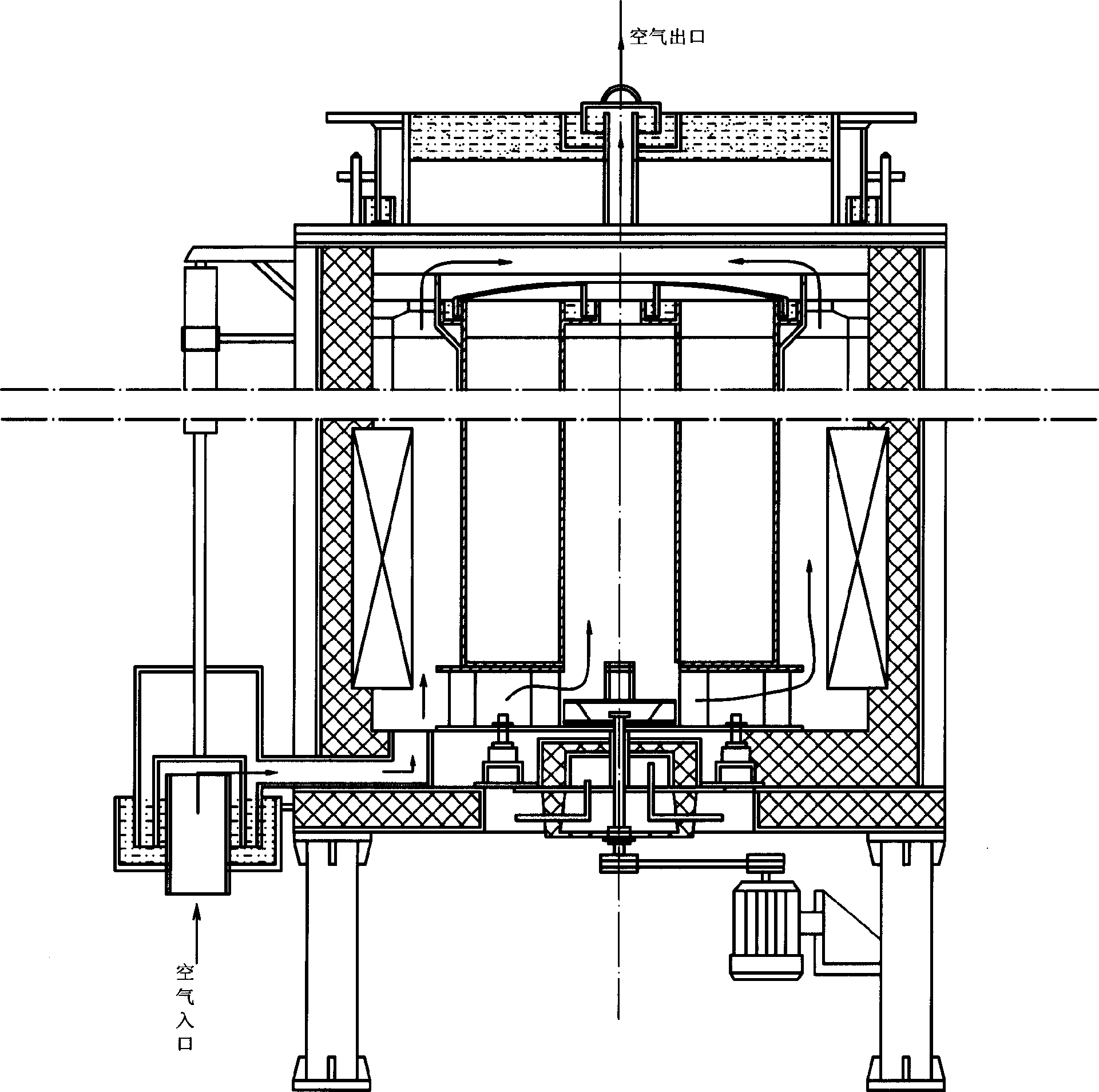 PLC controlled intelligence well-type electric furnace