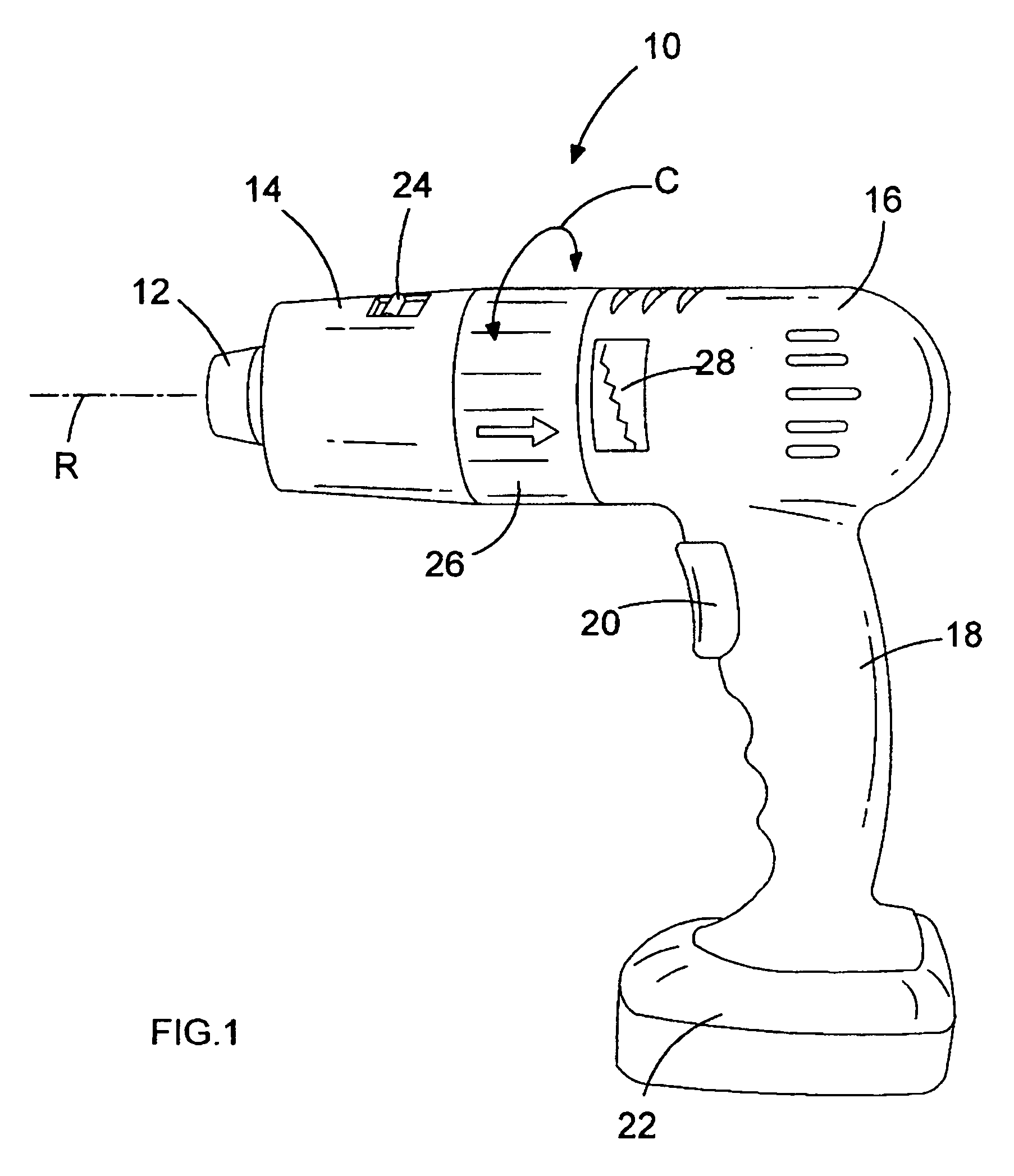 Power tool gear-train and torque overload clutch therefor