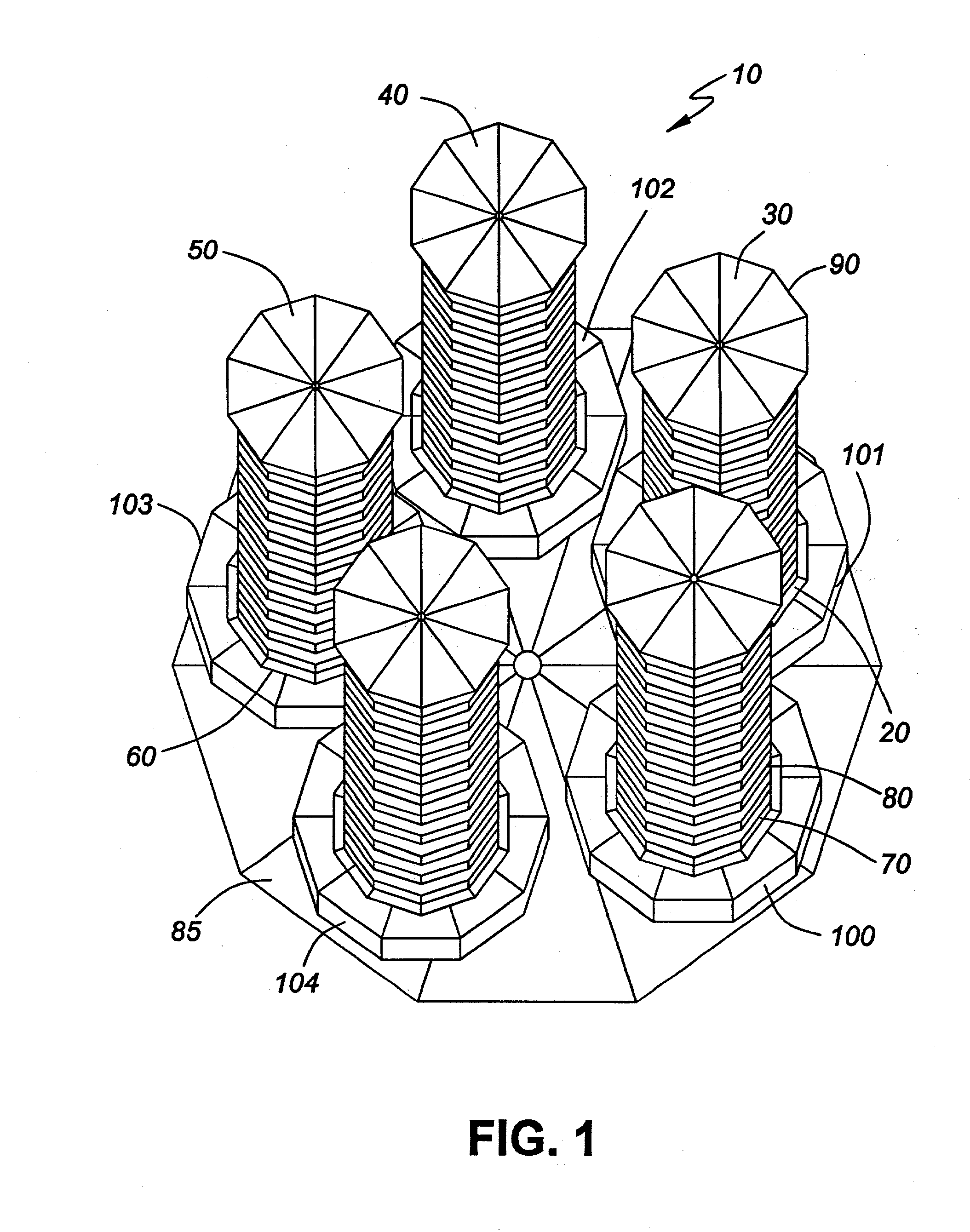 Pentagonal helical antenna array