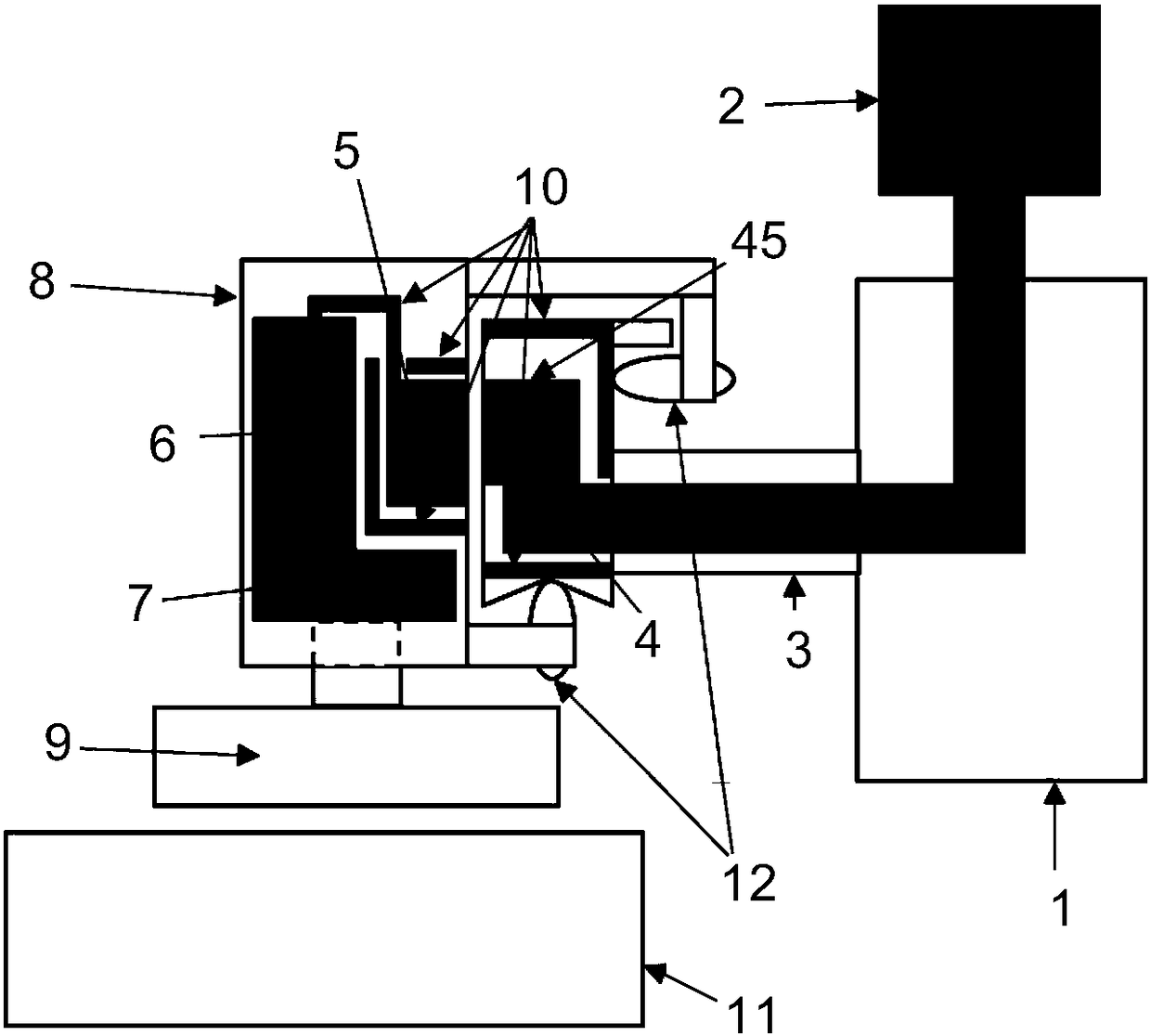 A chemical-mechanical grinding device with no rotating end point