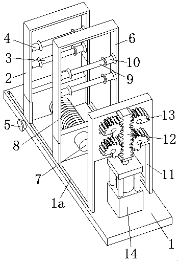 A feeding device for flat yarn