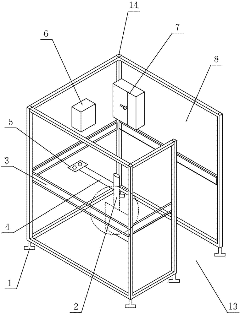 Combined welding station frame