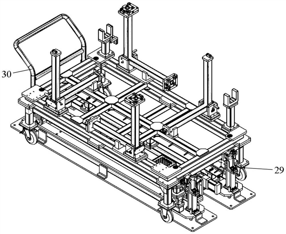 AGV centering table mechanism