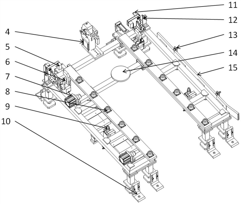 AGV centering table mechanism