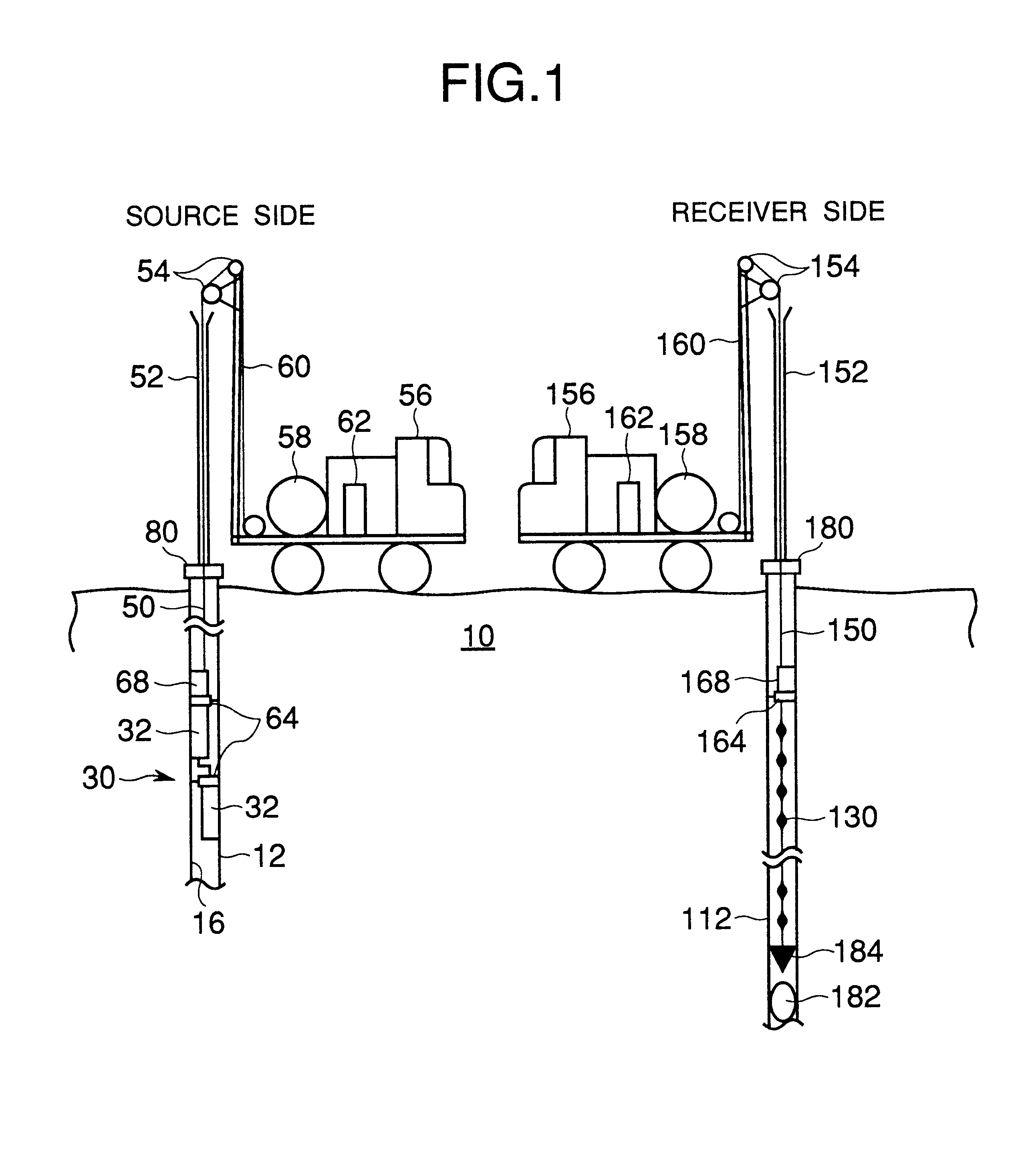 Underground acoustic wave transmitter, receiver, transmitting/receiving method, and underground exploration using this