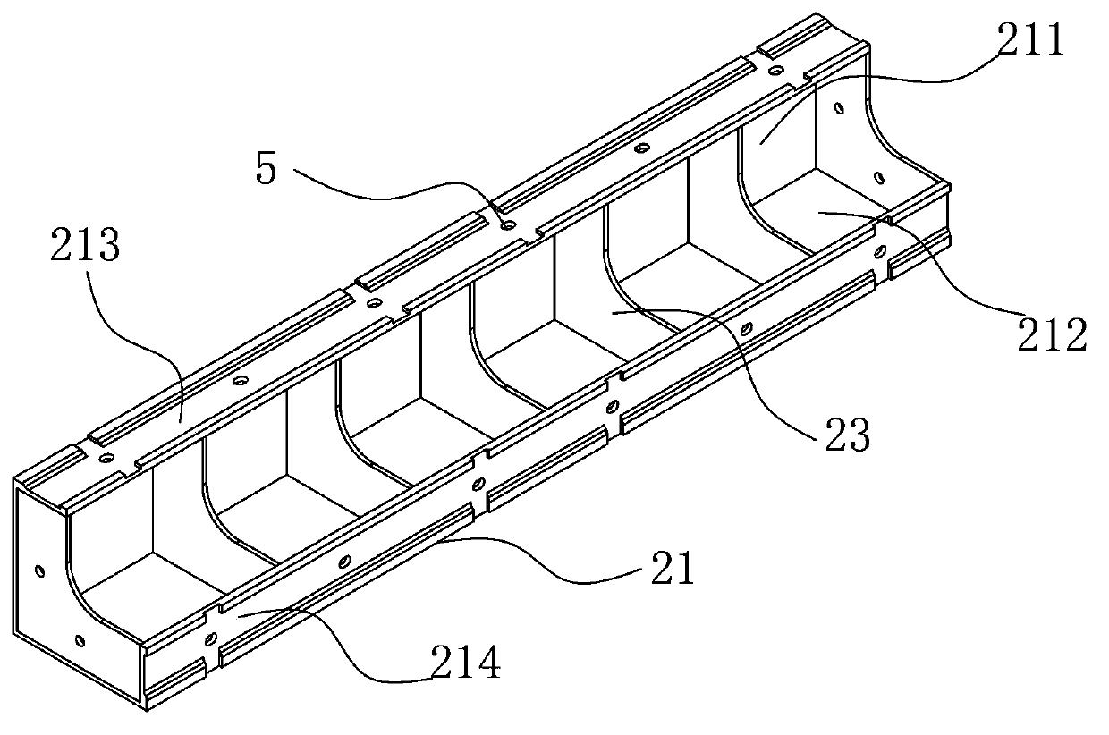 Building template for aluminum frame wood-plastic plate