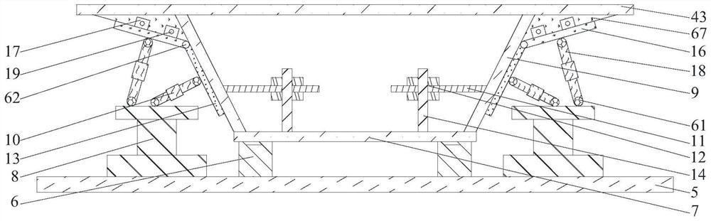 Installation system and construction method of steel arch bridge with upper span channel