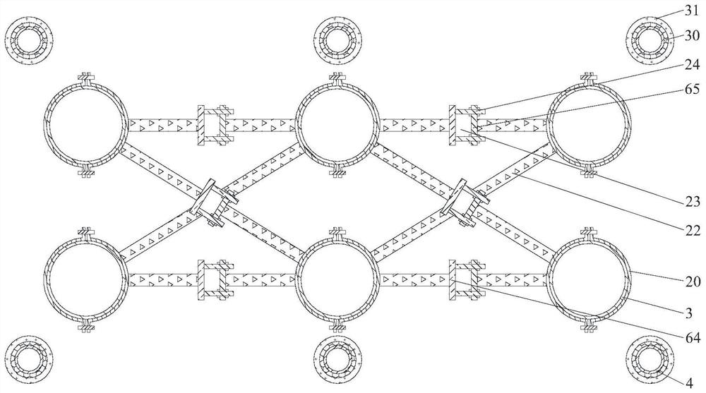 Installation system and construction method of steel arch bridge with upper span channel