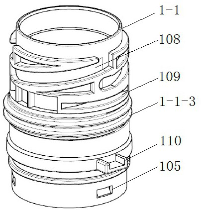 Cylinder penetrating connector