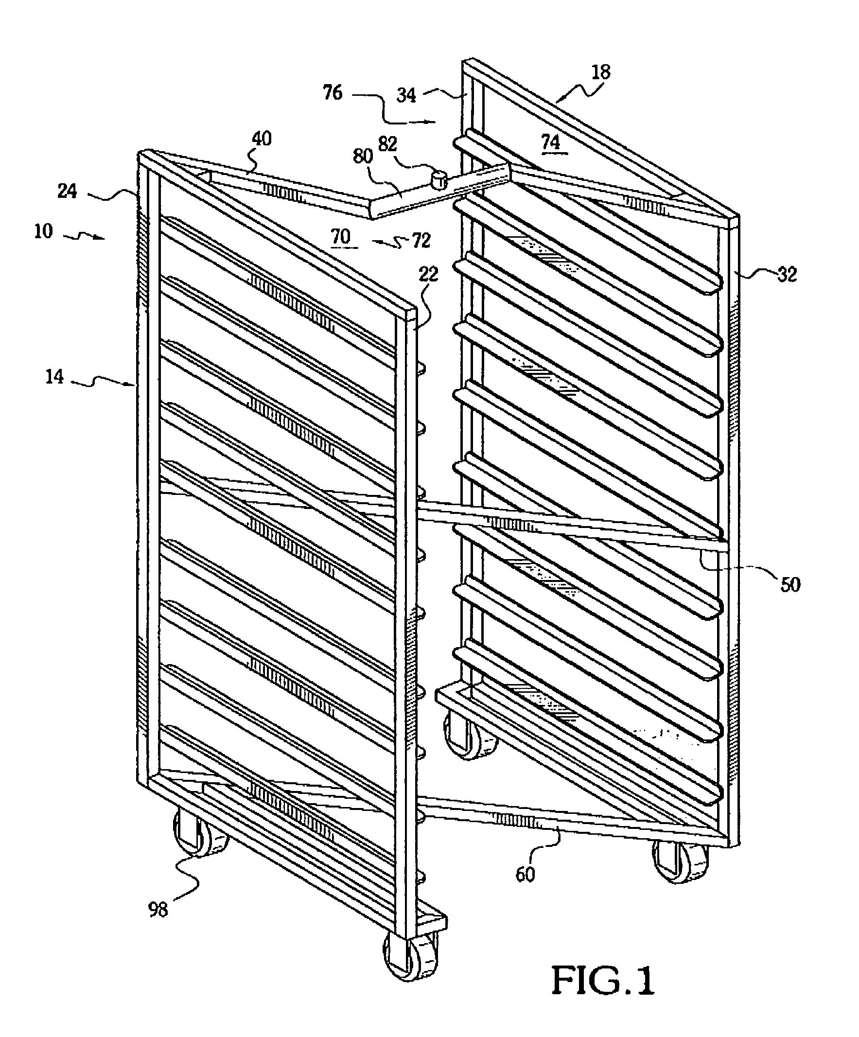 Nestable and/or liftable rack