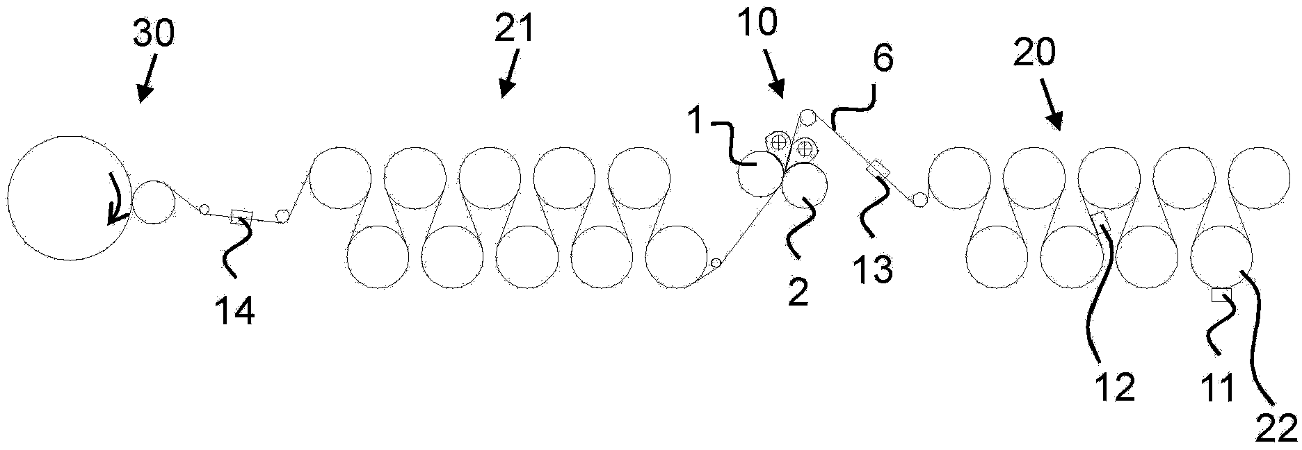 Apparatus and method for manufacture of paper and cardboards