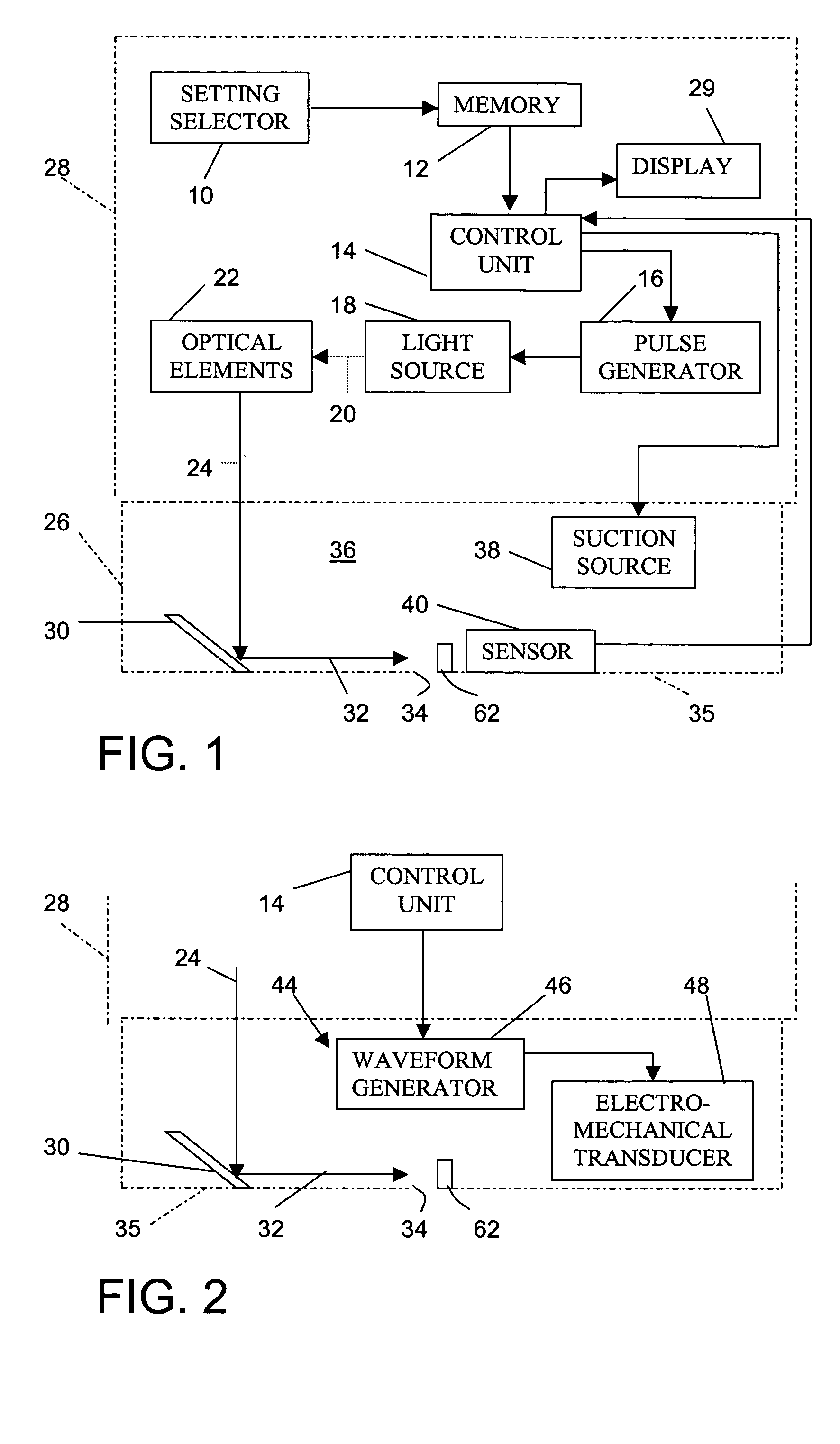 Pulsed light treatment apparatus and associated method with preliminary light pulse generation