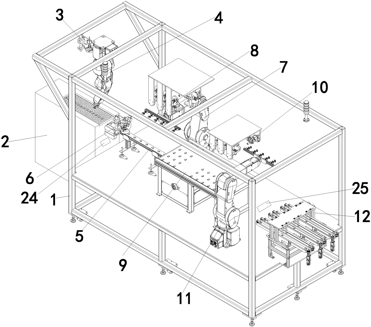 Magnetic shoe apparent defect detection machine and method for implementing same