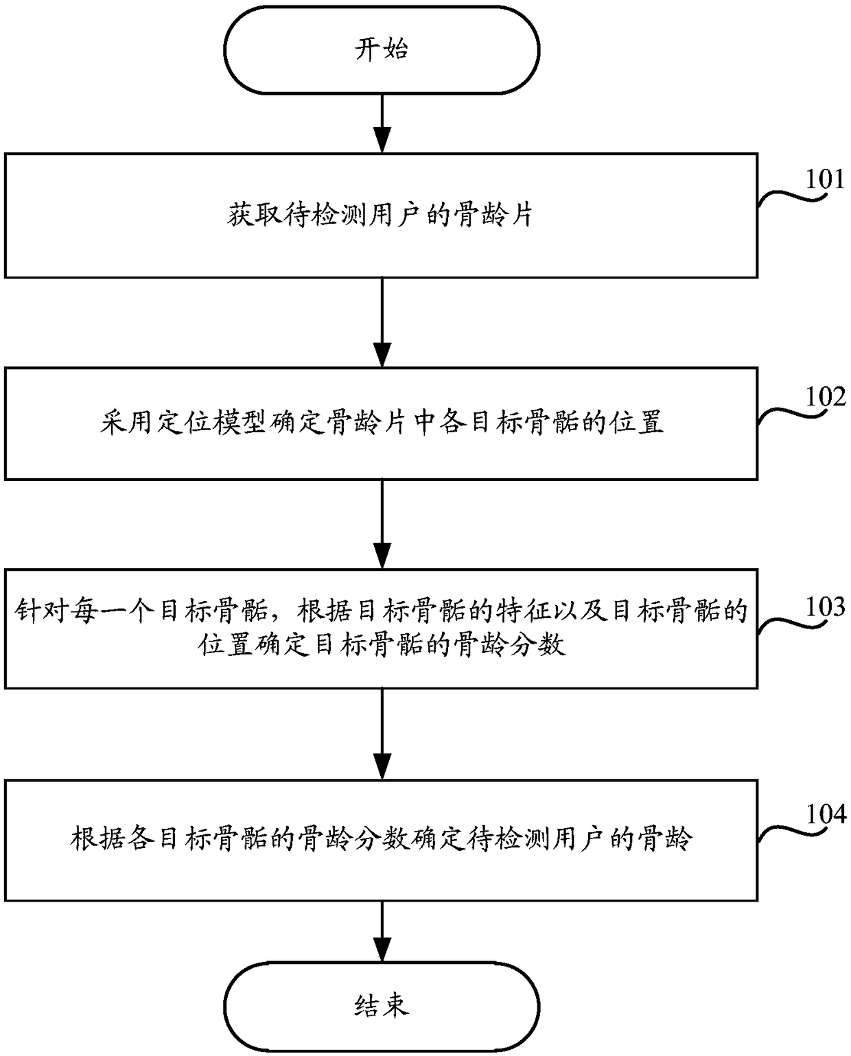 Method and device for detecting bone age