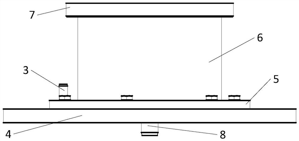 Machine tool turntable comprehensive thermal error detection device and installation method