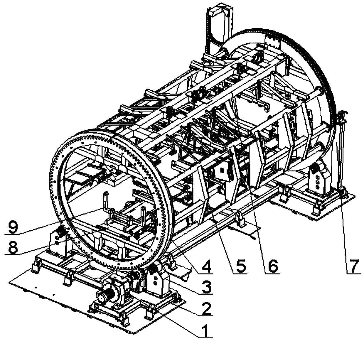 Rolling type automobile welding tool