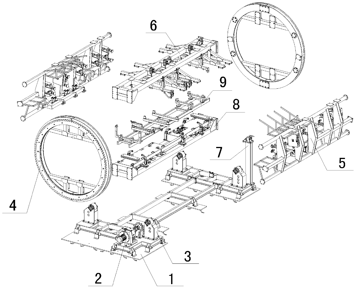 Rolling type automobile welding tool