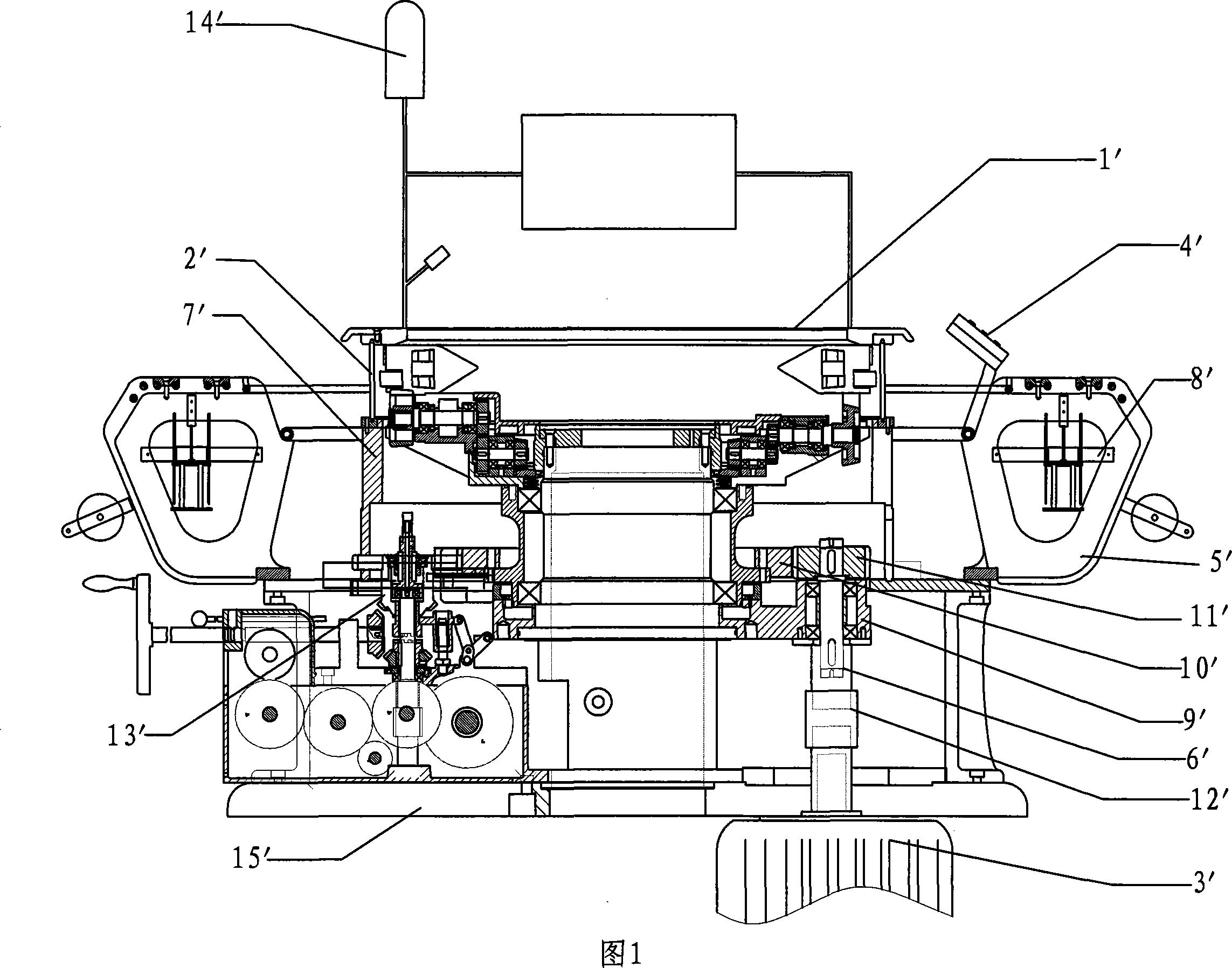 Energy-saving circular weaving machine