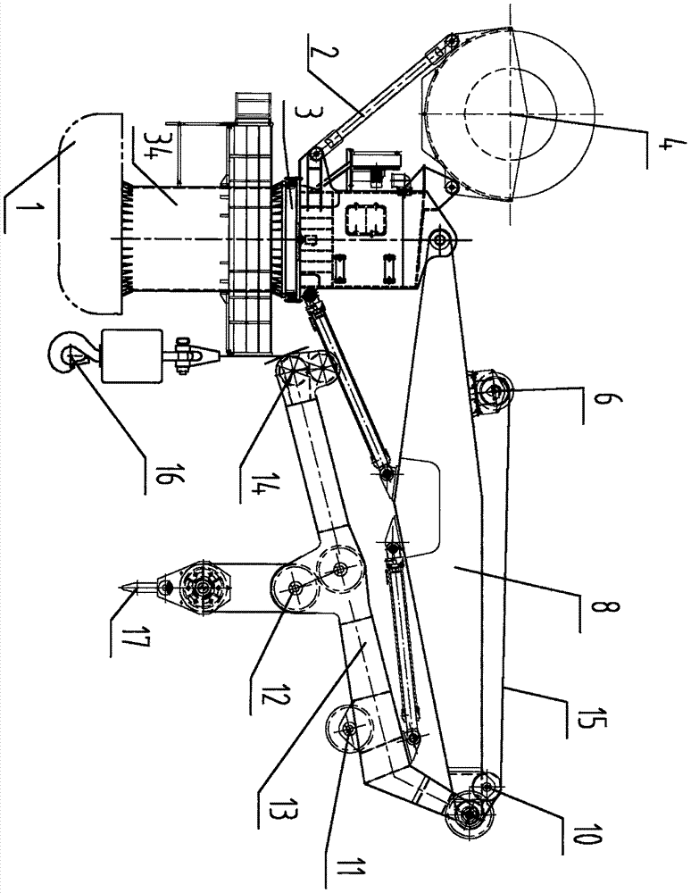 Foldable crane