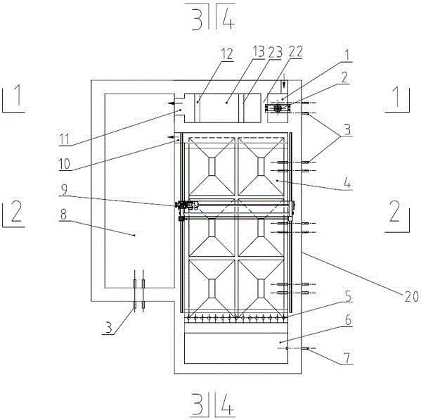 Secondary sedimentation tank system capable of improving organic wastewater effluent quality and processing method