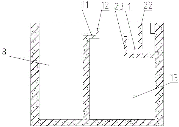 Secondary sedimentation tank system capable of improving organic wastewater effluent quality and processing method