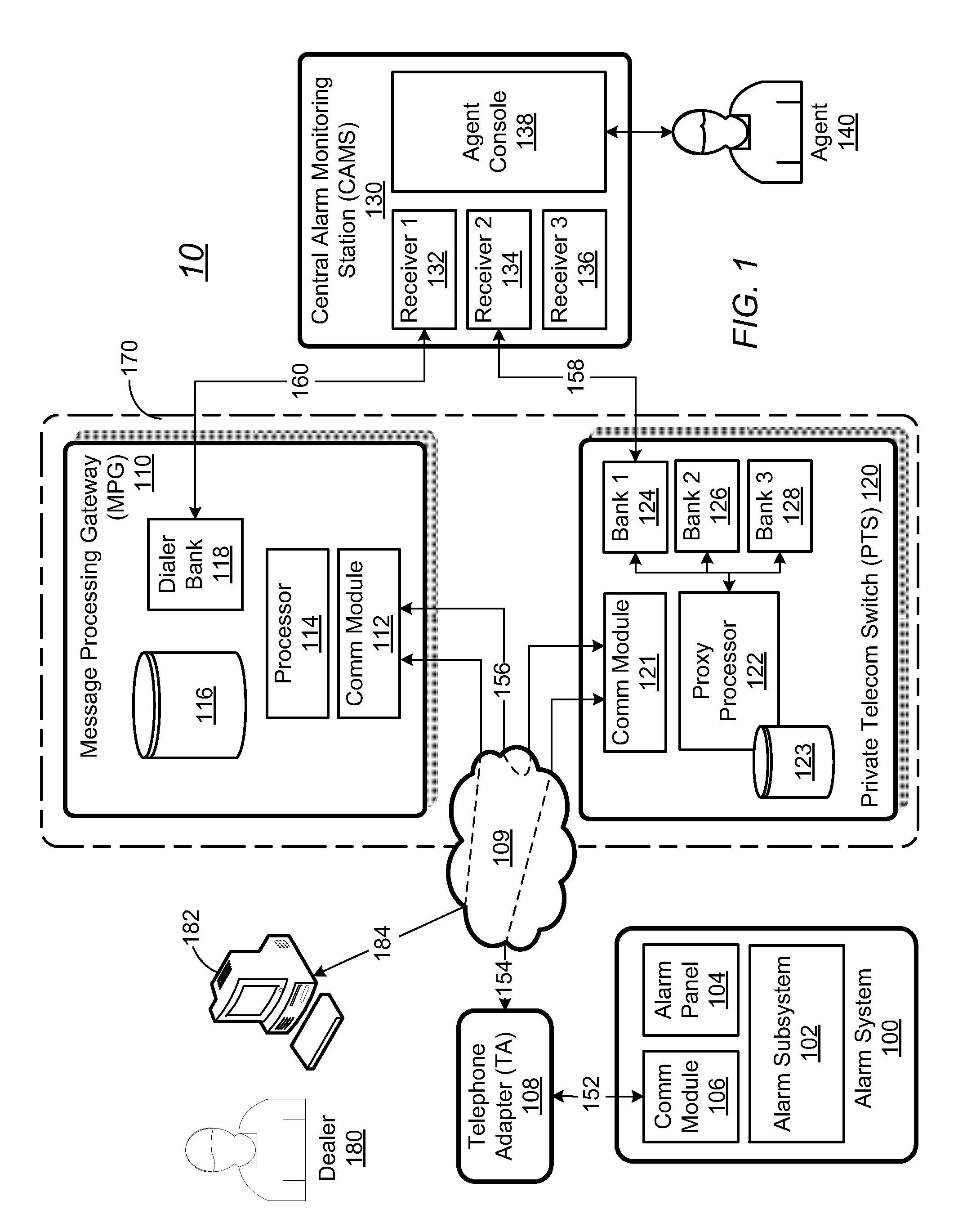 Delivery of alarm system event data and audio