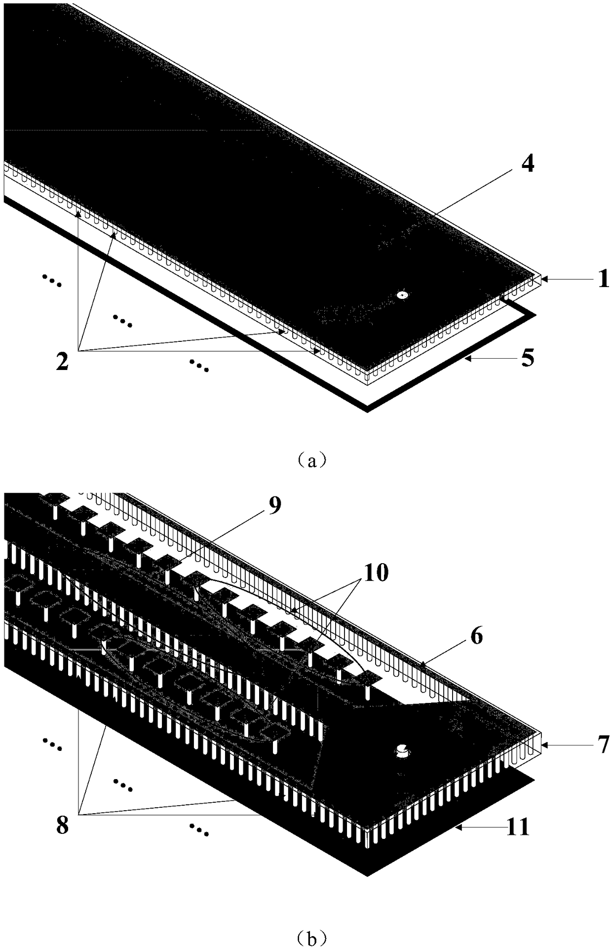 A substrate integrated ridge gap waveguide and a broadband circularly polarized leaky wave antenna